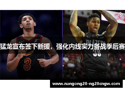 猛龙宣布签下新援，强化内线实力备战季后赛